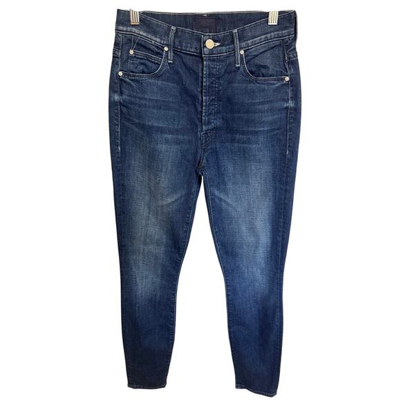 Mother The Stunner Ankle Jeans In the Royal Treatment High Rise Skinny Size 26 - Picture 3 of 16